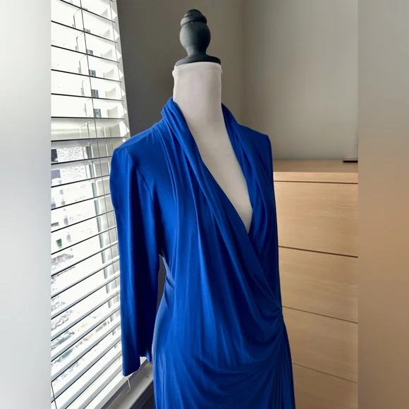Karen Kane Royal Blue Long Sleeve Dress - Picture 2 of 5